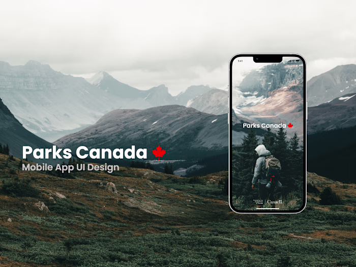 Parks Canada Mobile App UI Design