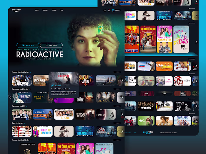 Amazon Prime Video Concept Redesign 🎬 OTT App