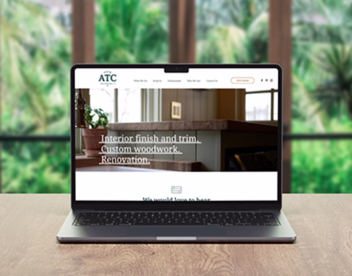 Wix Carpentry Landing Page