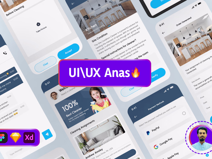 Vereclean App Design 
