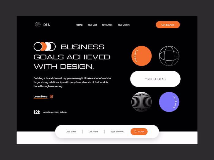 Idea Website Redesign🚀 
A bold,