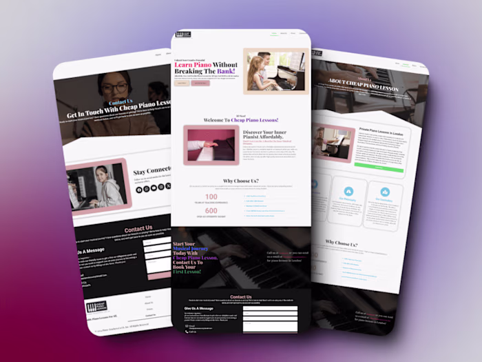 Redesign an old website to have a Modern and fancy look.