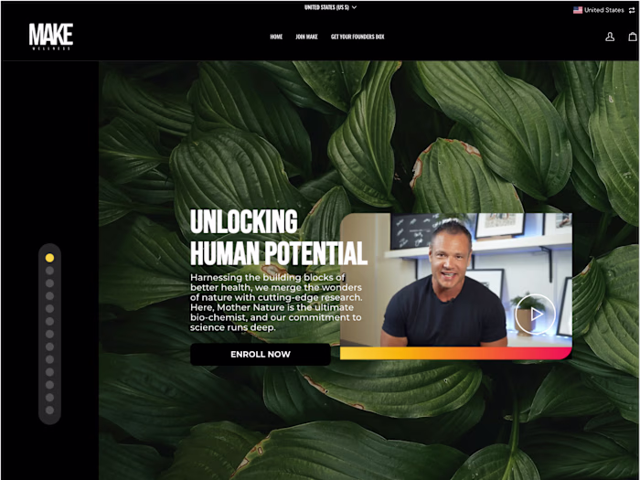 Make Wellness | Replo Landing Page Development