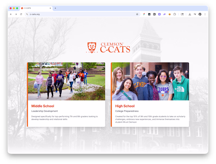 Clemson C-Cats Website Rebuild