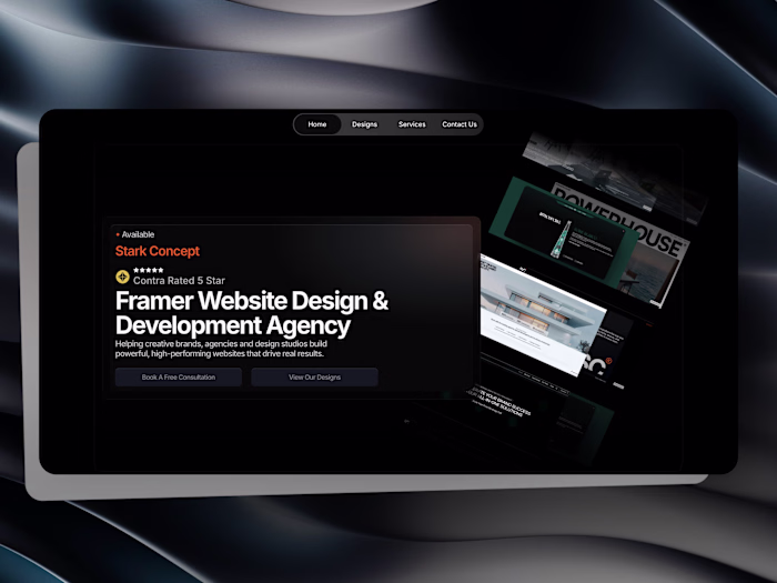 Stark Concept Official Portfolio Website