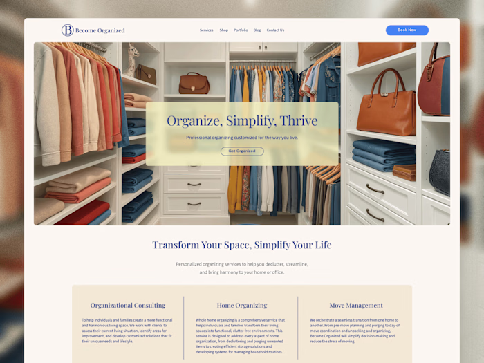 Become Organized: WordPress to Framer Migration