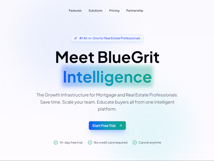 BlueGrit SaaS | CRM for Mortgage Brokers & Real Estate Agents