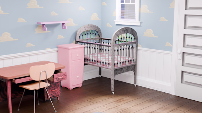 Stylized Toy Room Interior –