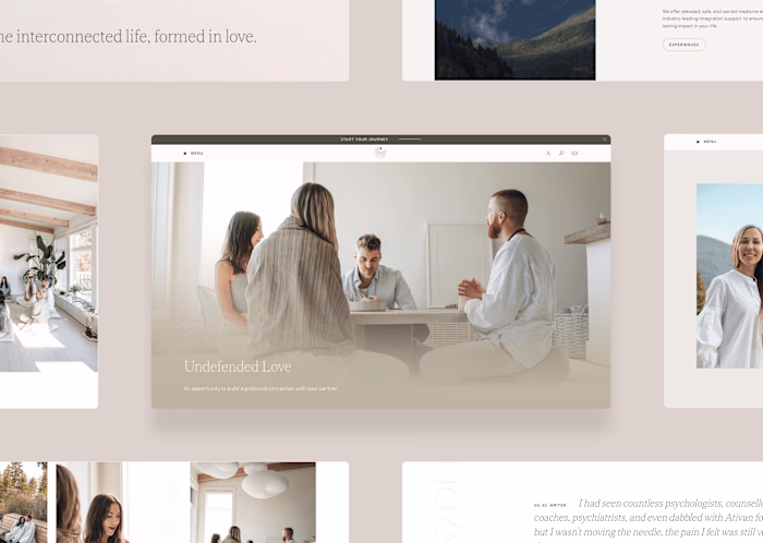 Art Direction + Web Design for a Psychedelic Wellness Retreat