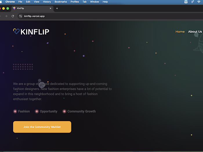Kinflip - Art & Fashion Tech Platform 