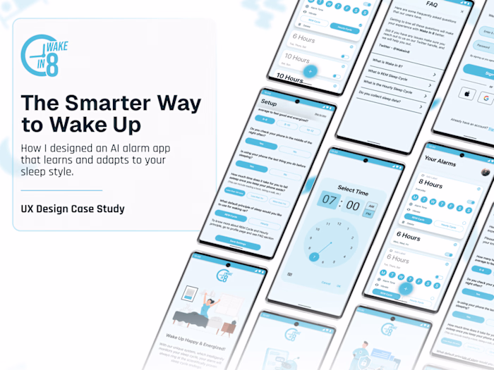 Wake in 8 - AI-powered smart alarm clock app