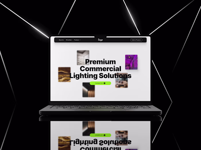 Infenite: B2B Lighting Landing Page Design