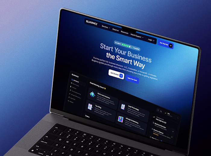 Product Design for Blugency Website