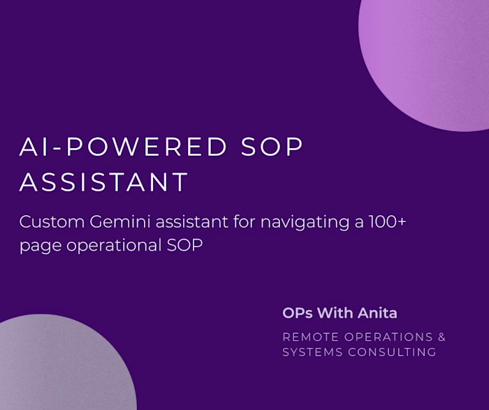 AI SOP Assistant (Gemini Custom GEM)