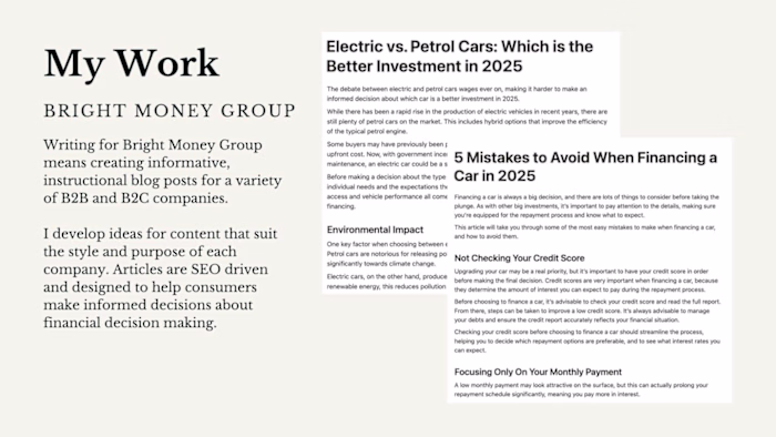 Financial Services Blog Posts