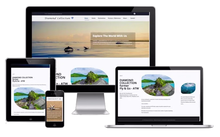 Website for Sweden tourism representative for the Indian Ocean