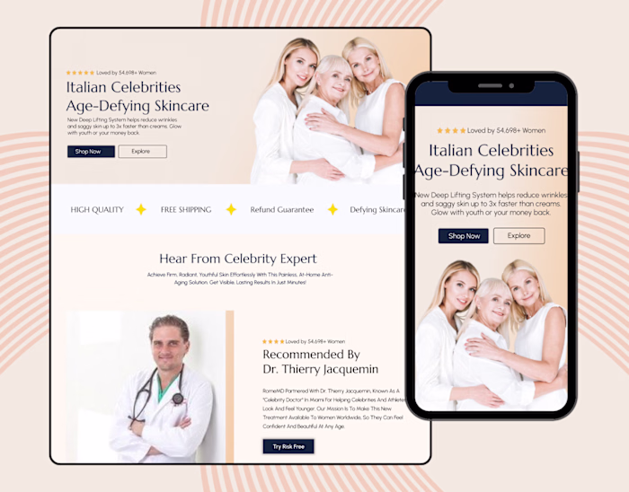 Home Page Redesign for Rome MD Using Gempages