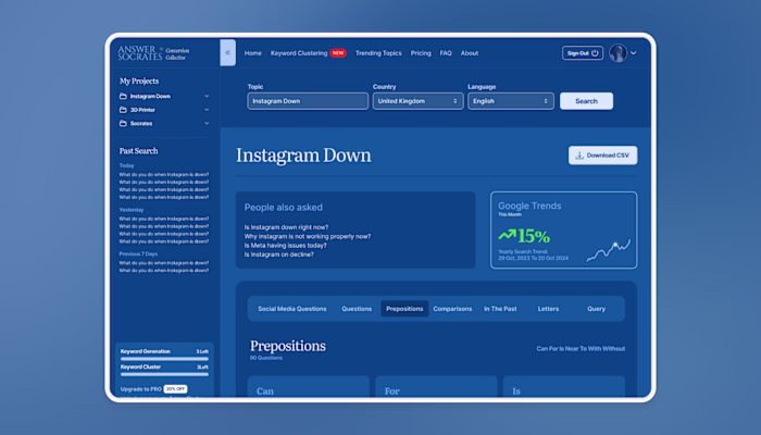 SEO SaaS Platform UI UX Design