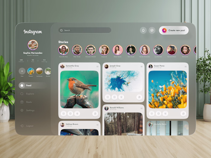 Instagram VisioOS