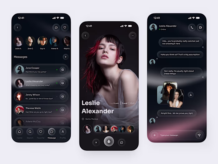 Dating App UI Design |