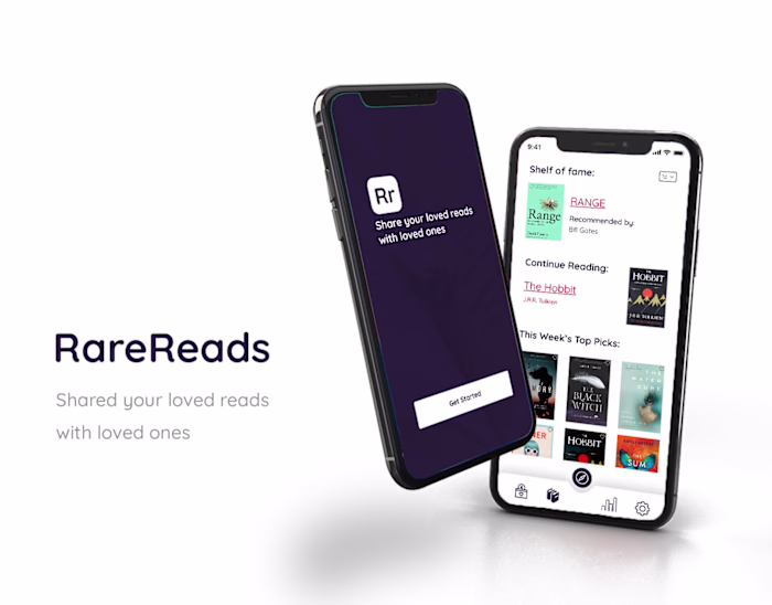 RareReads IOS Reading App UI/UX 