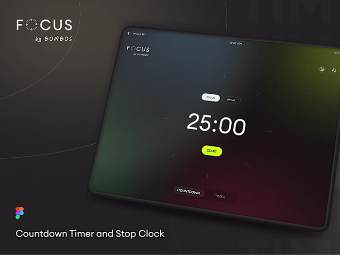 Personal Project: Pomodoro Timer in Figma