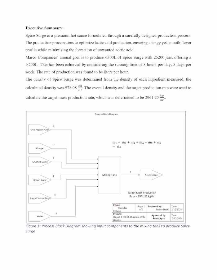 Spice Surge – Hot Sauce Production Process