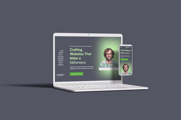 Verde - Framer Website for Freelancer