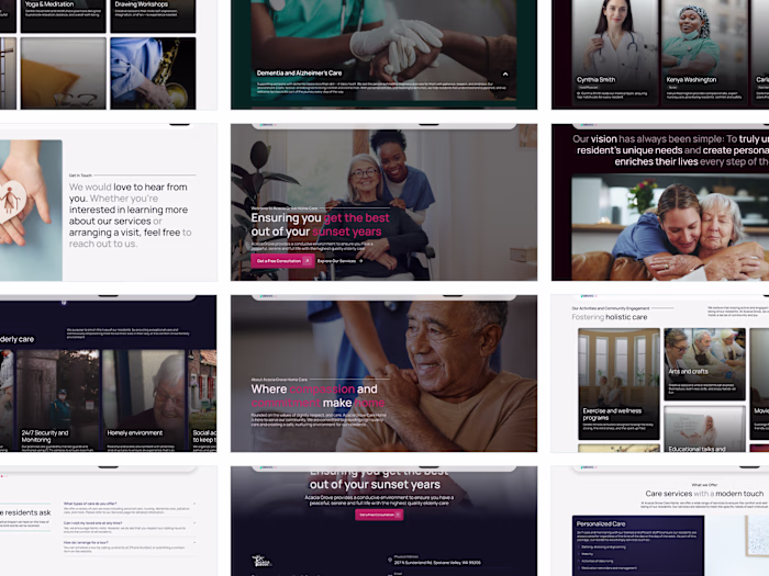 Acacia Grove Care Home Website Design