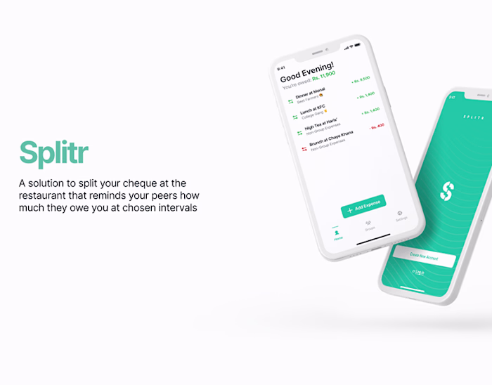 Splitr – Split Checks & Track Expenses