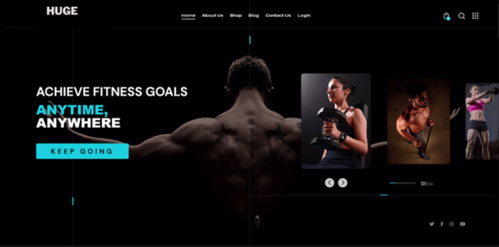 Gym website - Responsive design with Wordpress