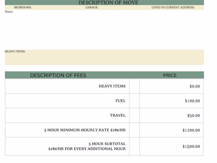 Type up an existing service agreement into a word file
