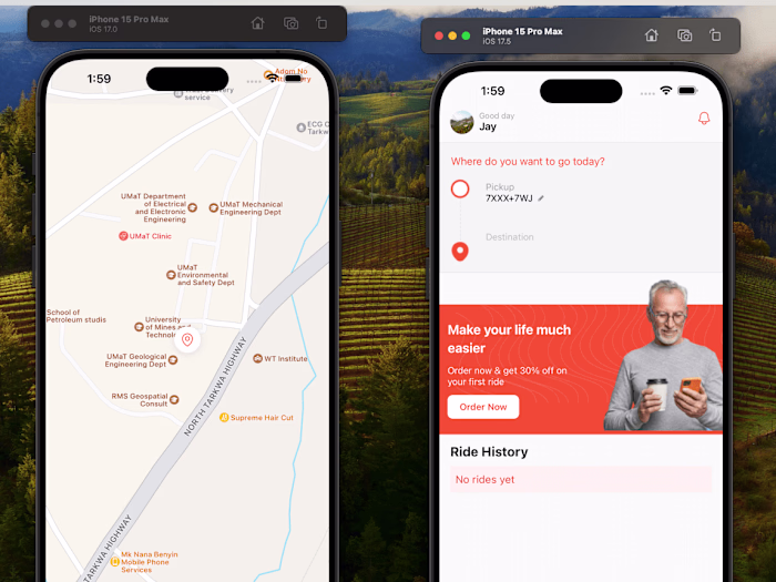WeRide - Ride Hailing App with React Native 