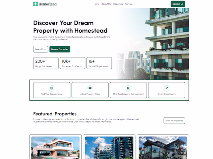 Real Estate Website