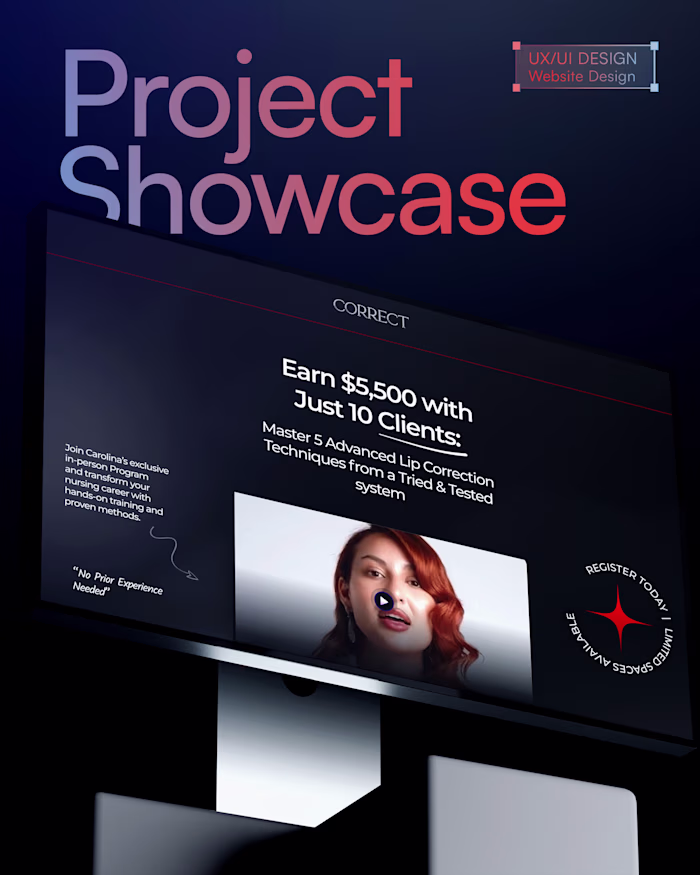 Correct Clinic - Website Design (Landing page, Visual Design)
