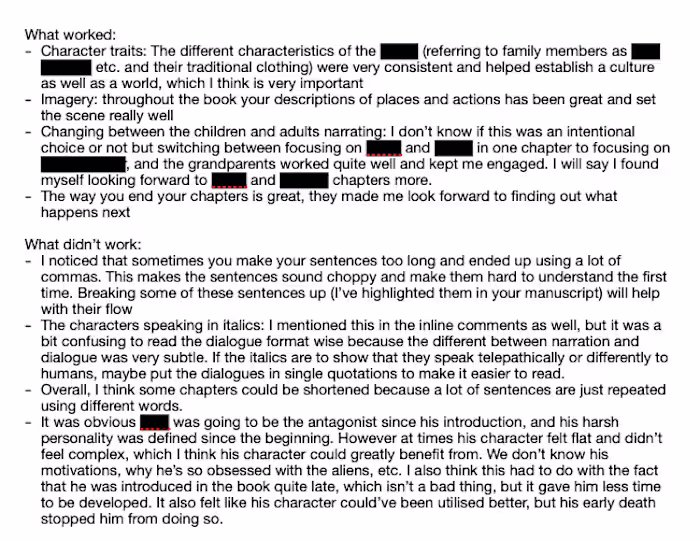 Copy editing and proofreading a manuscript