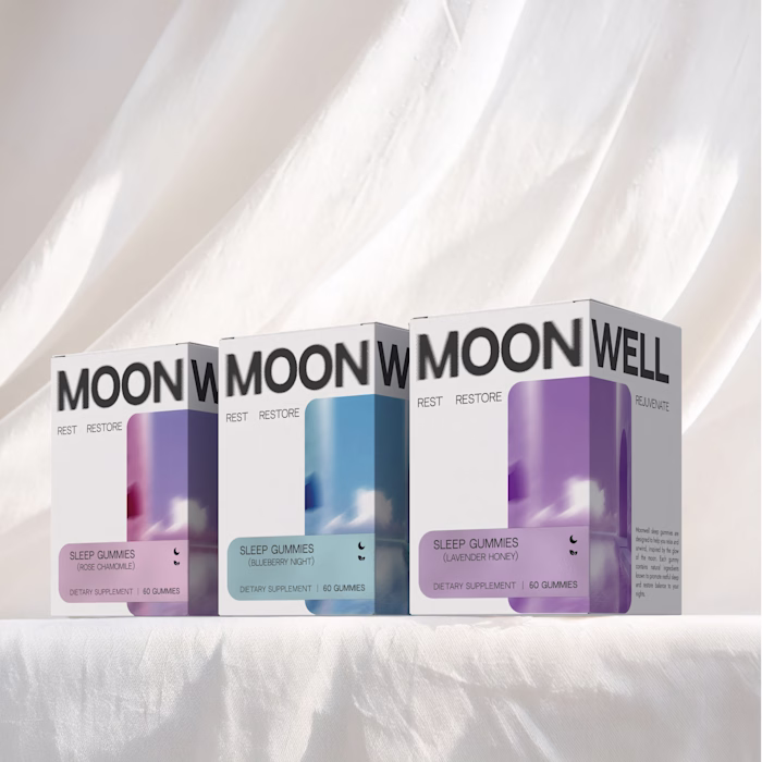 Moonwell | Sleep Gummies | Branding & Packaging Design