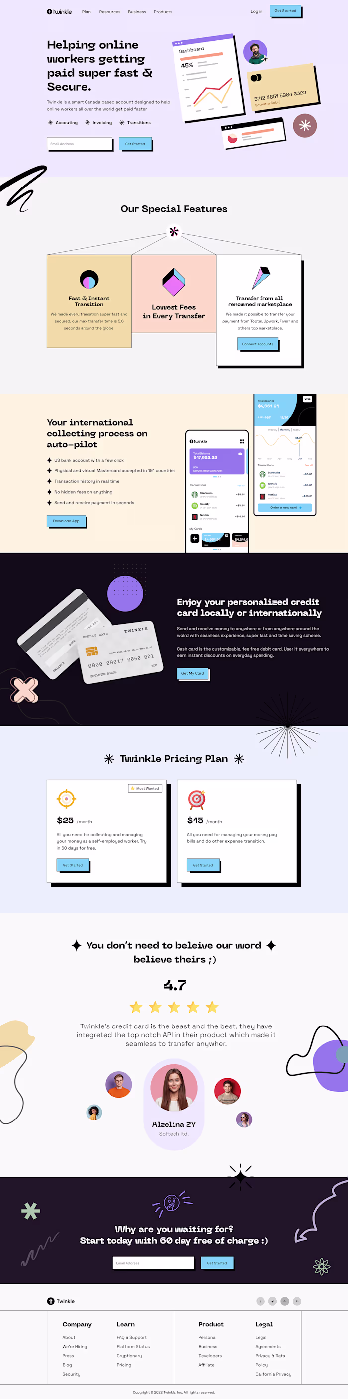Website Landing Page