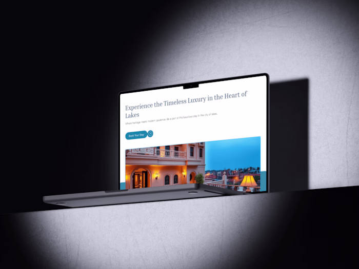 Lake Palace Luxury Hotel Landing Page