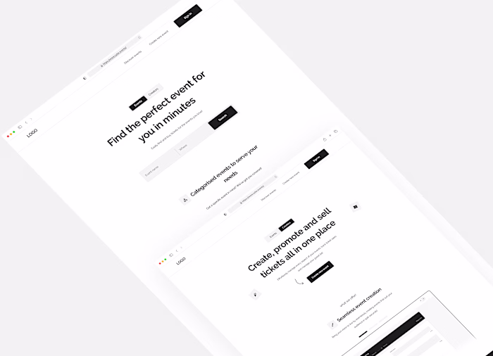 Website for Ticketing and event management.
