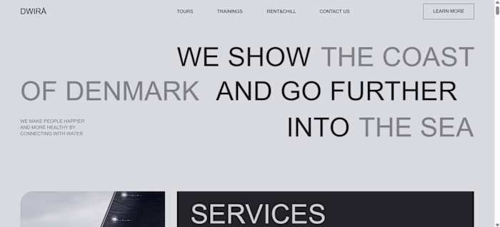 Inspired by modern layouts like DWIRÅ.