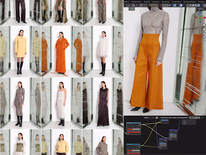 3D Fashion Campaign & Lookbook Design