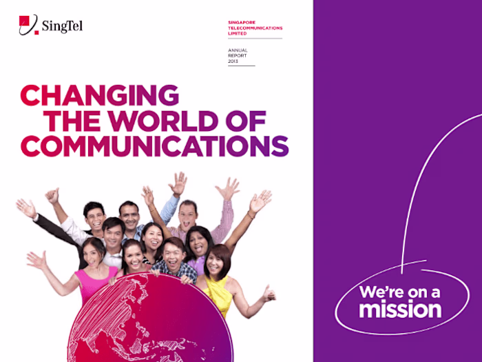 Copywriting of SingTel Annual Report FY2013