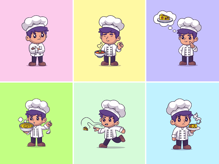 Cute Chef Cartoon :: Behance