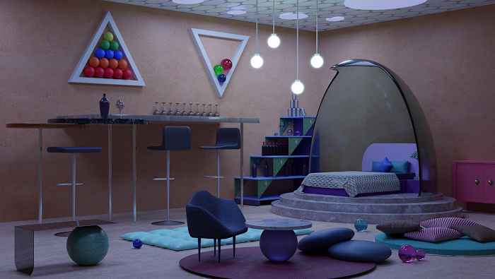 The Glamour Room | 3D Interior Design 