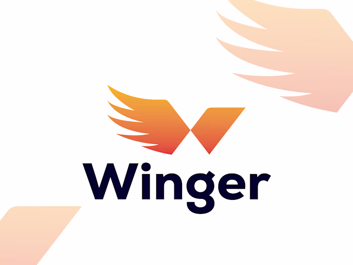Winger Logo Design Behance