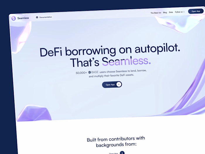 Seamless protocol web design and Webflow development