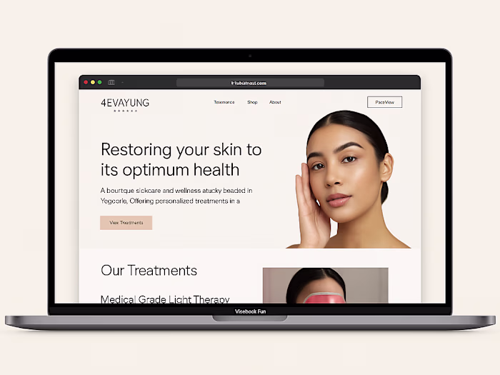 4Eva Young Beauty E-Commerce Website Design & Development