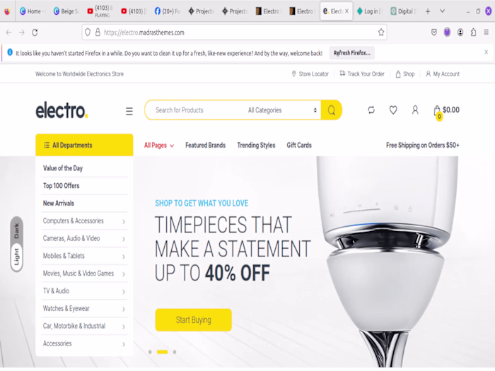 Africoup e-commerce Website (Electro theme)