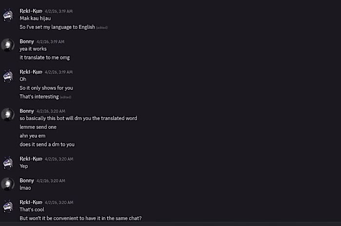 A custom discord bot that